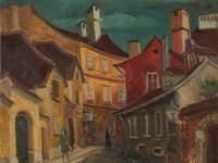 Slika. Visoka ulica, Autor Krešimir Katić 1919. godine